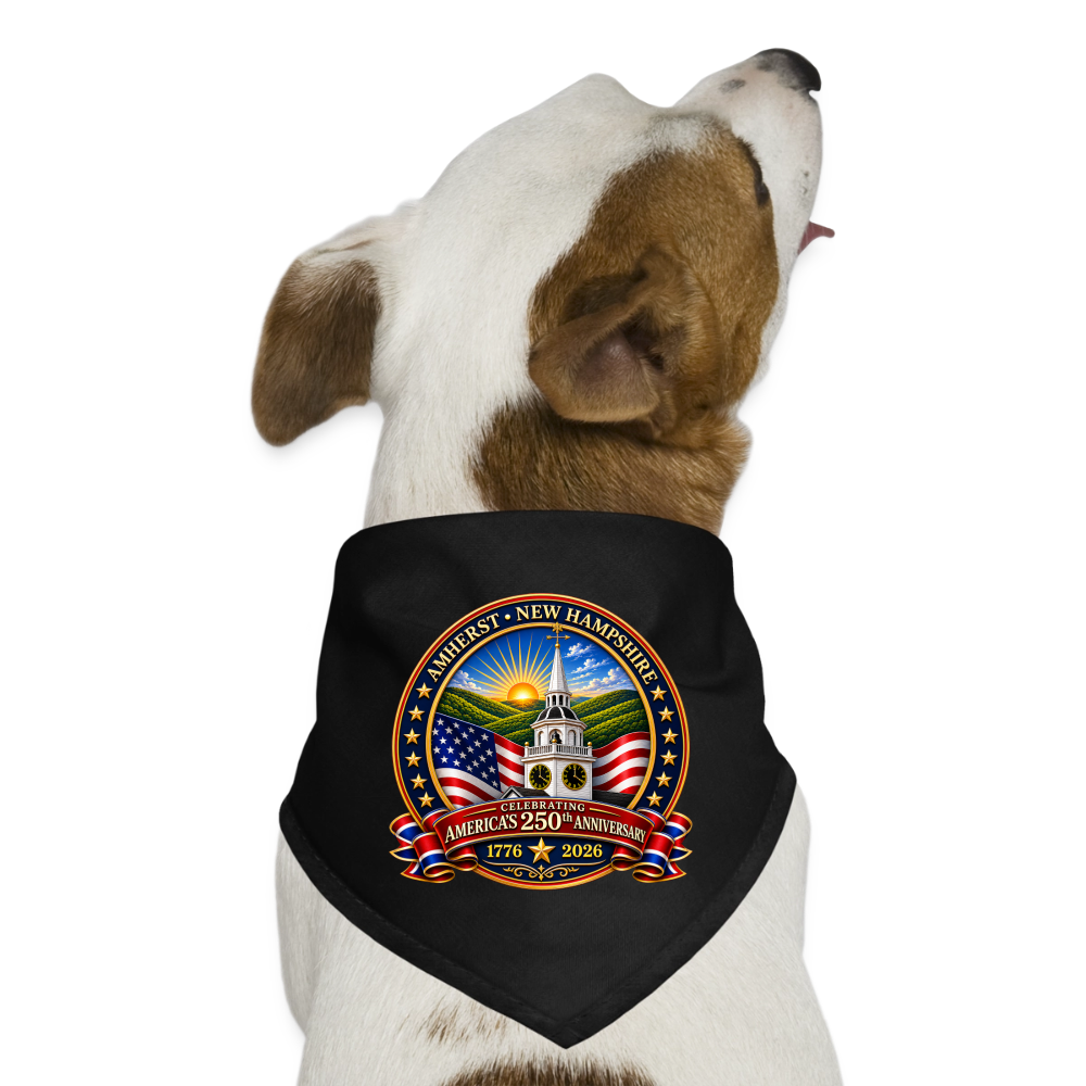 AMHERST 250 Dog Bandana - black