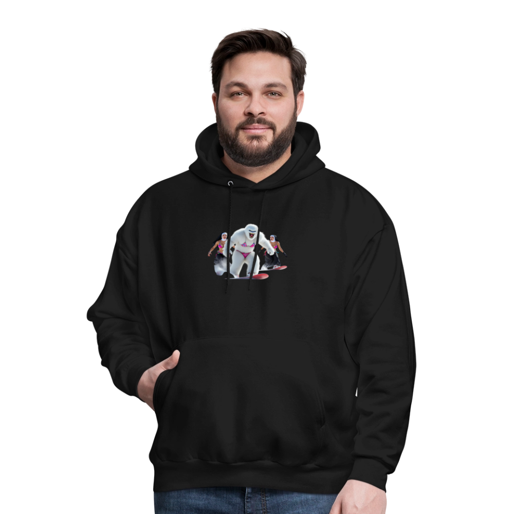 Bikini Abominable & Nuns Snowboarders Men's Hoodie - black