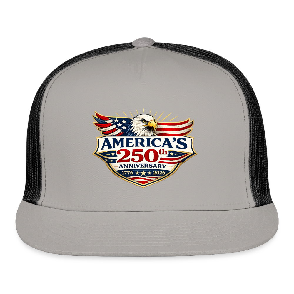 AMERICA'S 250th ANNIVERSARY Trucker Hat - gray/black