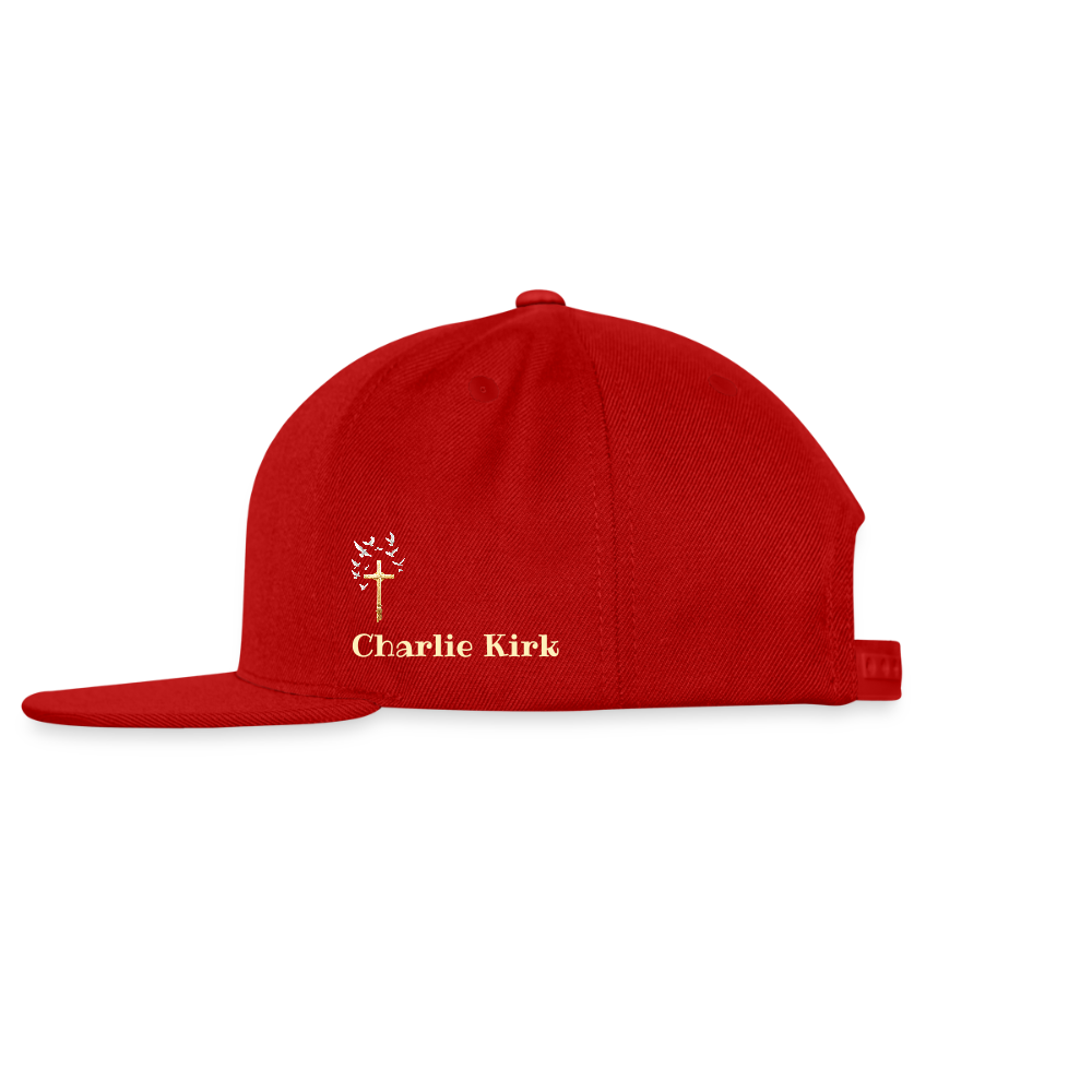 This is the Turning Point Snapback Baseball Cap - red
