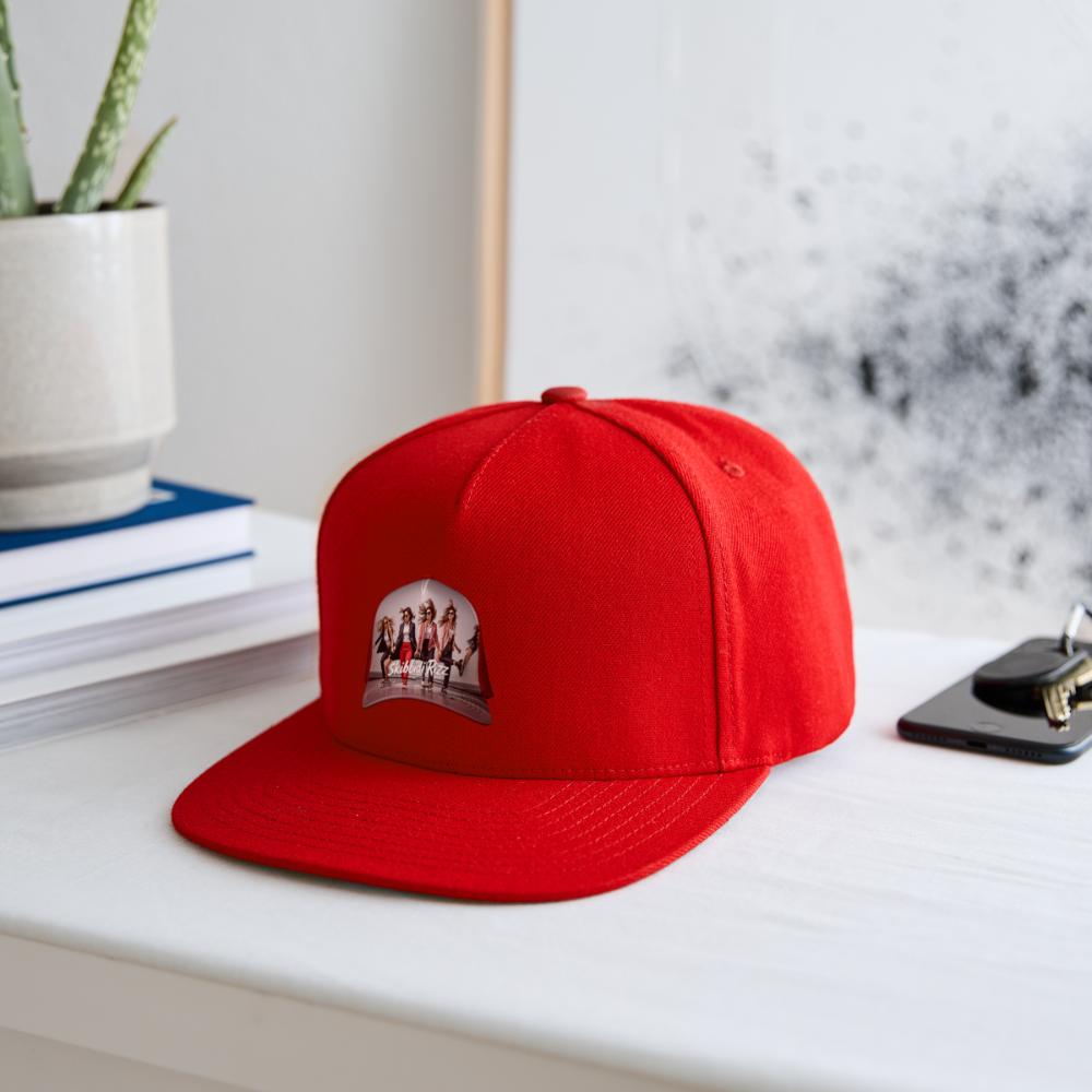 Skibbidi Rizz Authentic Snapback Baseball Cap - red