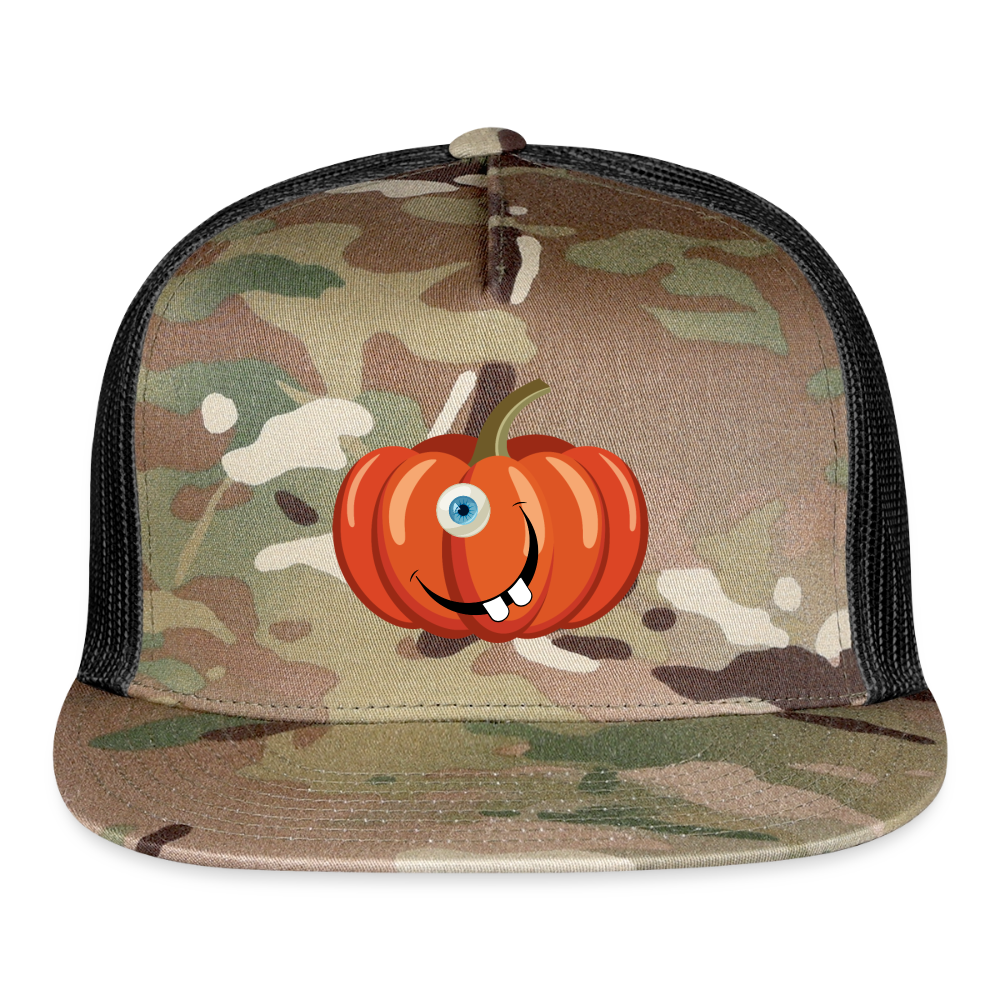 SIE CAPS WHATEVER CHUCKS YOUR PUMPKIN Trucker Cap Trucker Cap - MultiCam\black