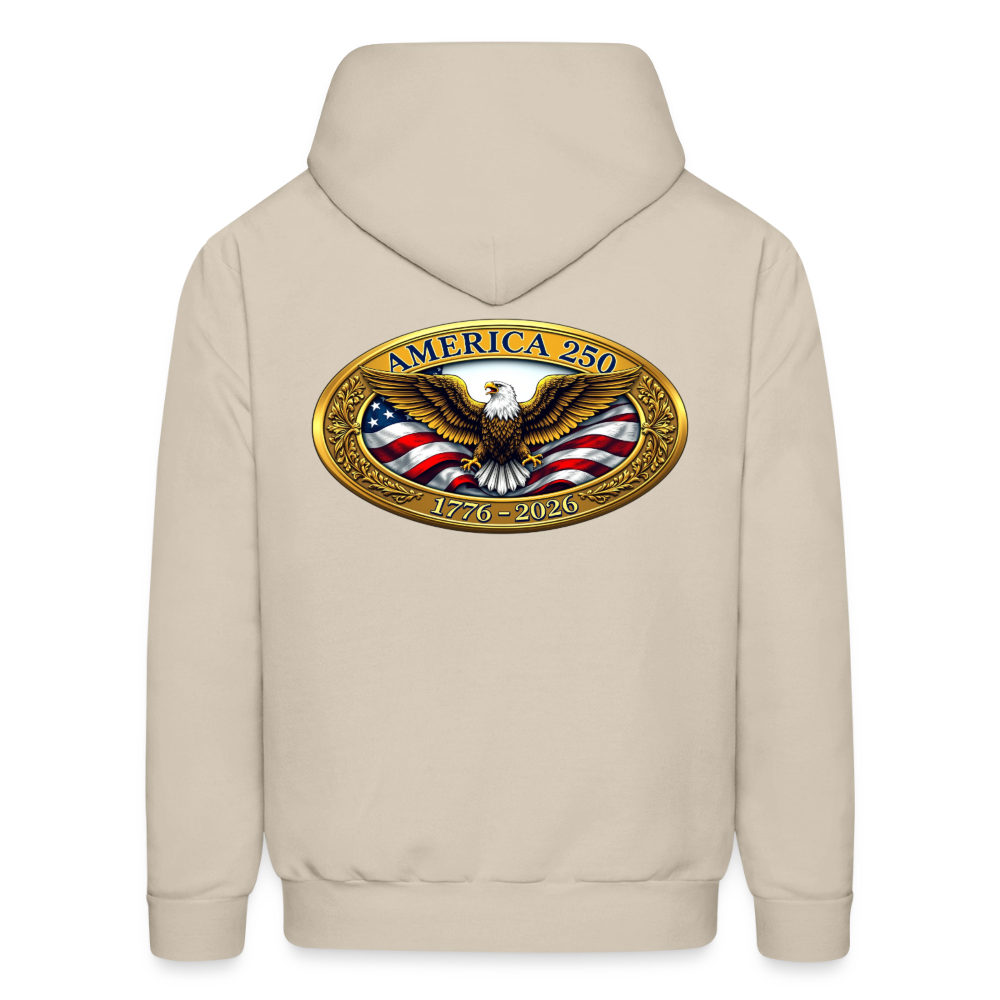 AMERICA 250 Men's Hoodie - Sand