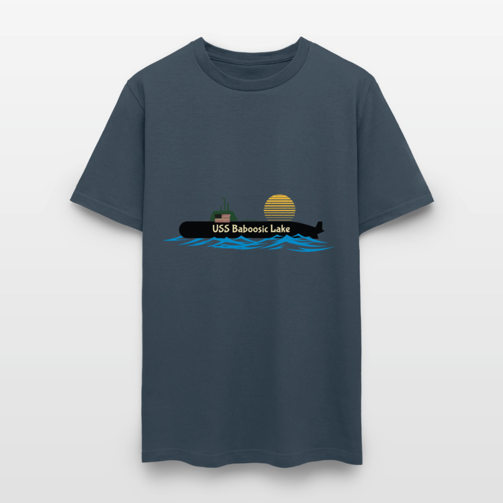 USS BABOOSIC LAKE Hanes Unisex Classic T-Shirt -  blue dusk