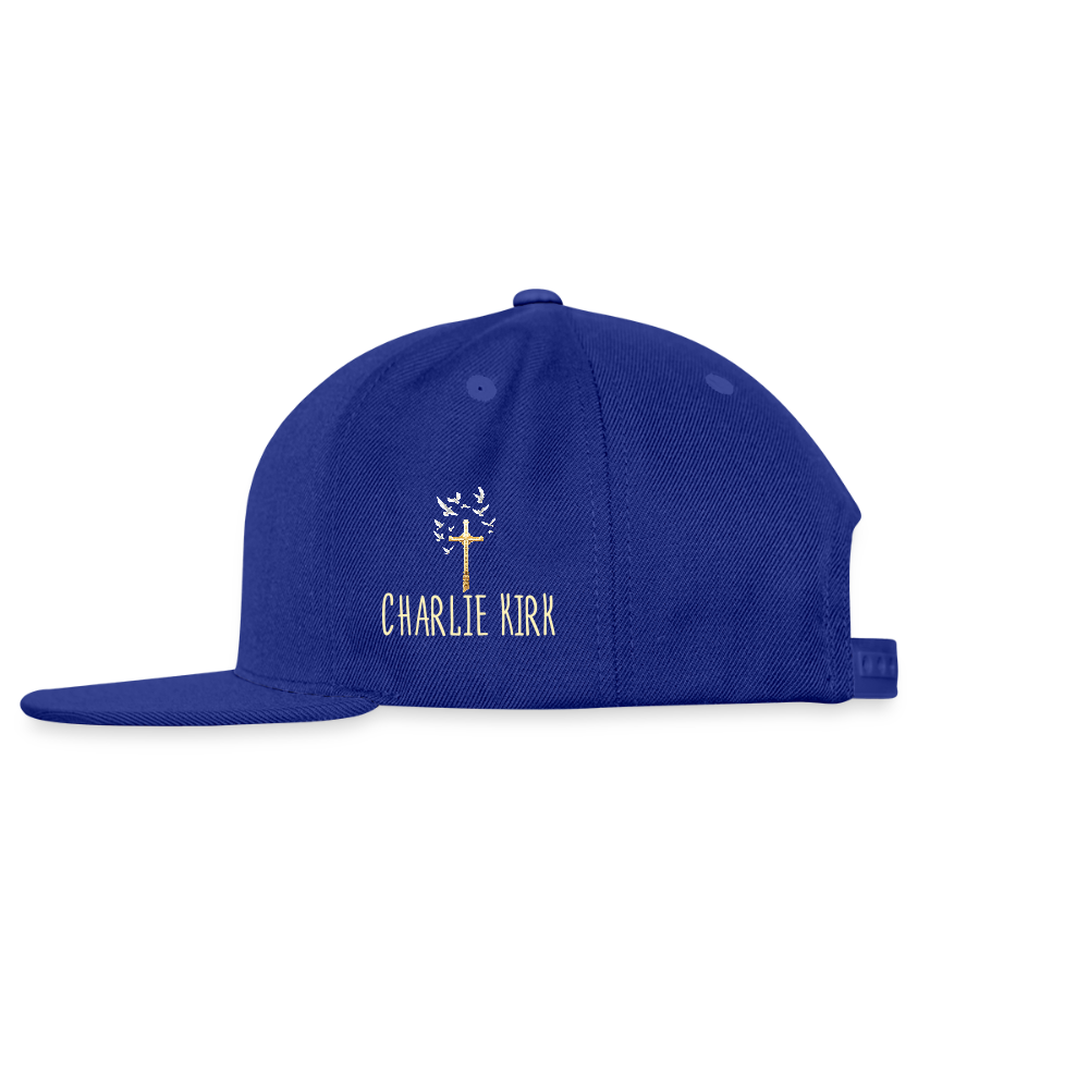 This is the Turning Point Snapback Baseball Cap - royal blue