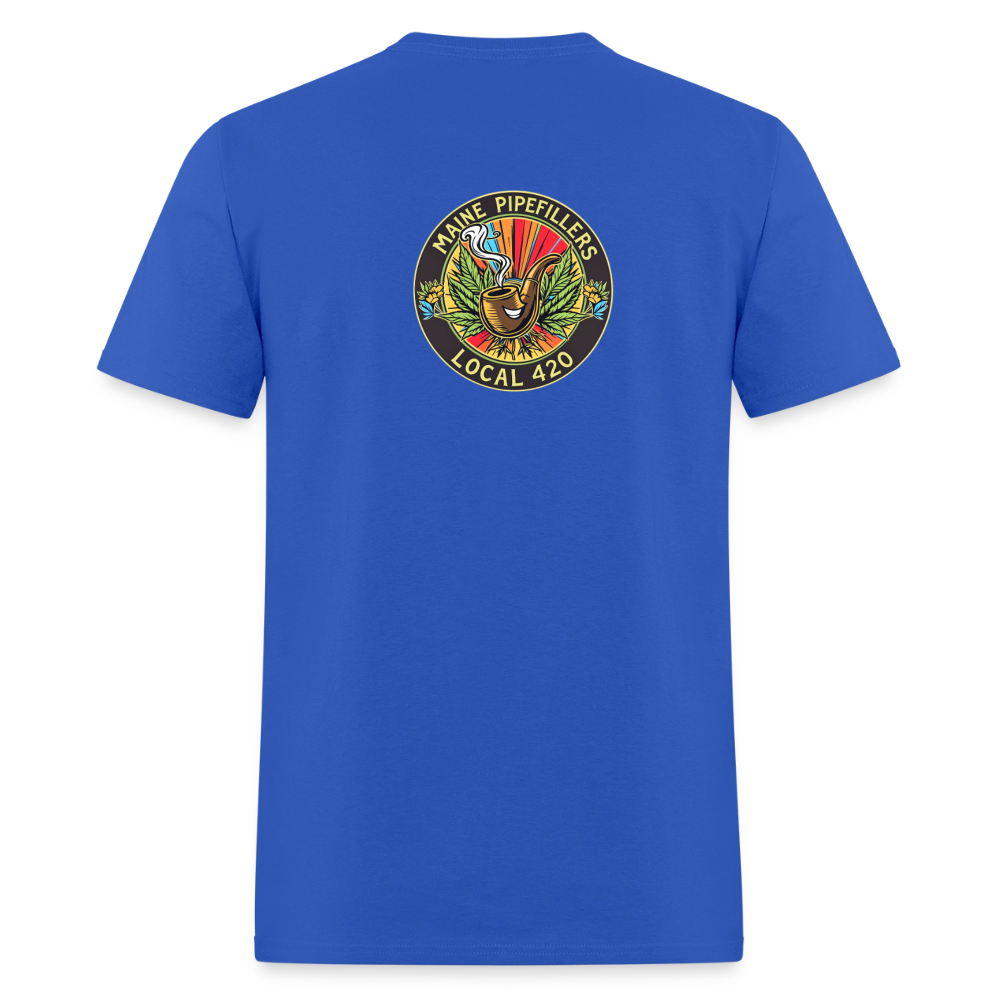 MAINE PIPEFILLERS LOCAL 420 Men's T-Shirt - royal blue