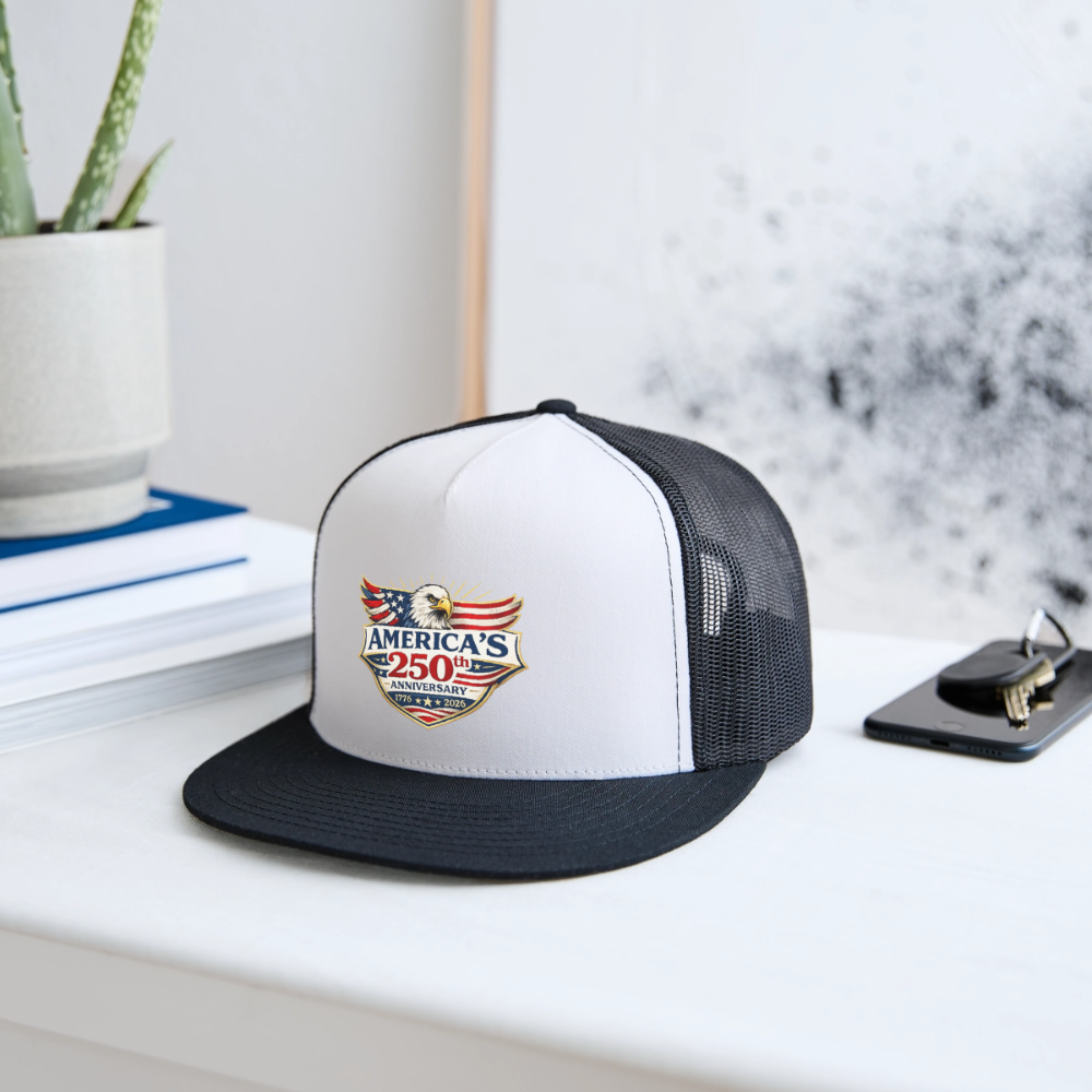AMERICA'S 250th ANNIVERSARY Trucker Hat - white/black