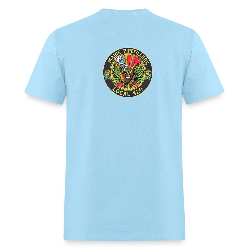 MAINE PIPEFILLERS LOCAL 420 Men's T-Shirt - powder blue