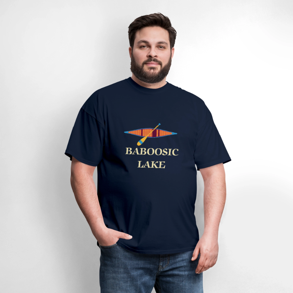 BABOOSIC LAKE Relaxed Design Classic T-Shirt - navy