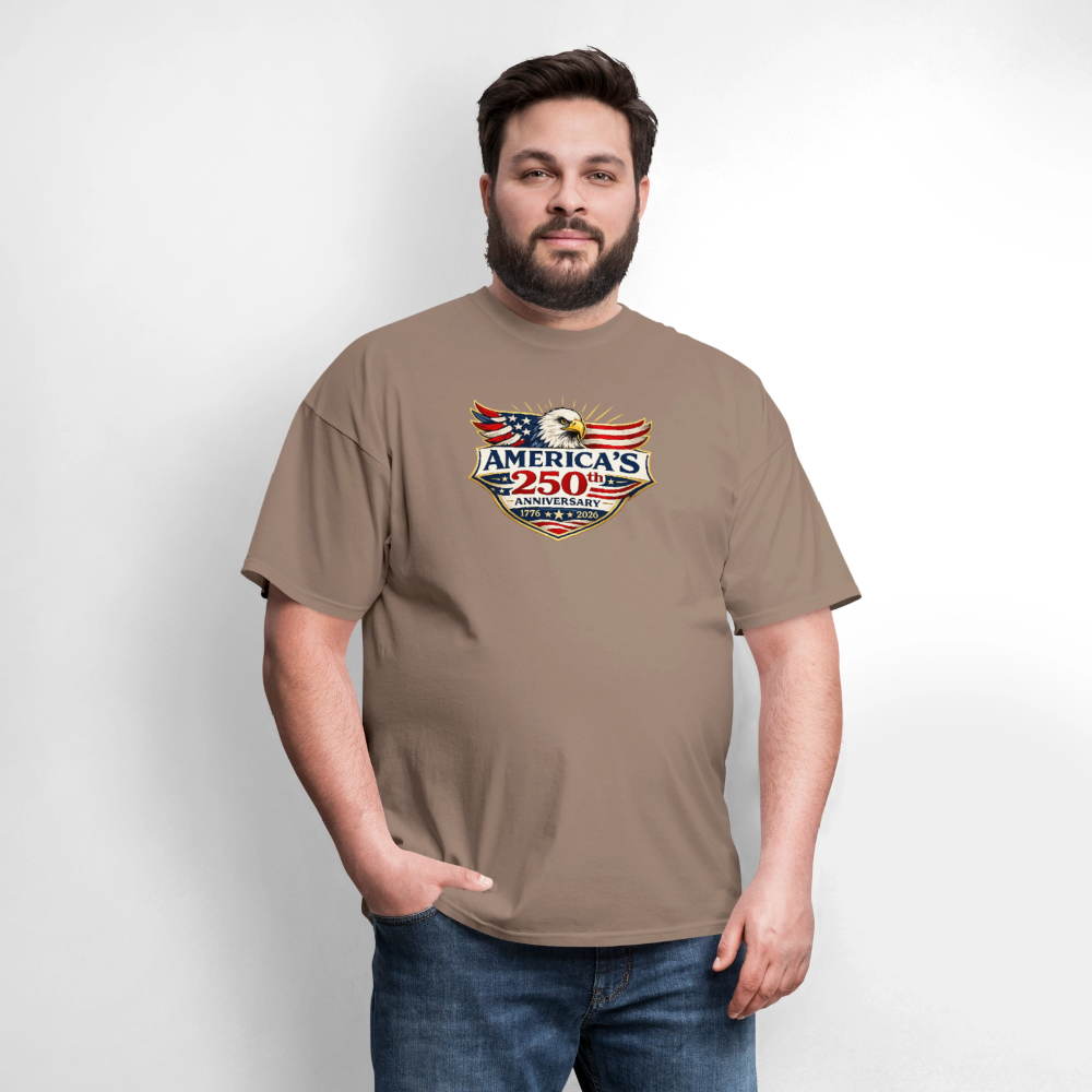 AMERICA 250th ANNIVERSARY Eagle Men's T-Shirt - safari