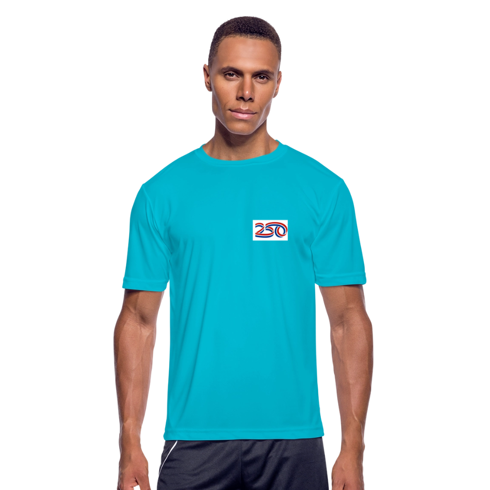 Amherst Men’s Moisture Wicking Performance T-Shirt - turquoise