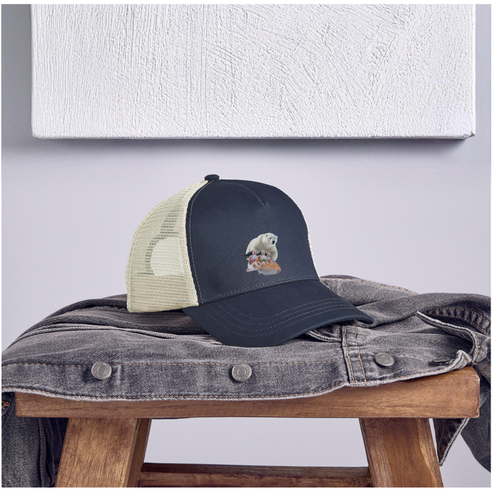 Sled Sisters Eco Trucker Cap - pacific/oyster