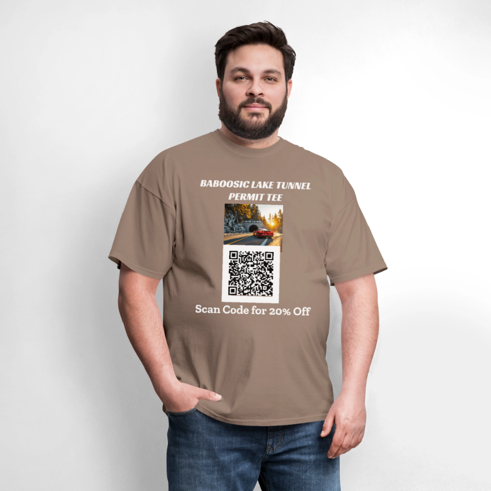BABOOSIC LAKE TUNNEL PERMIT TEE Unisex Classic T-Shirt - safari