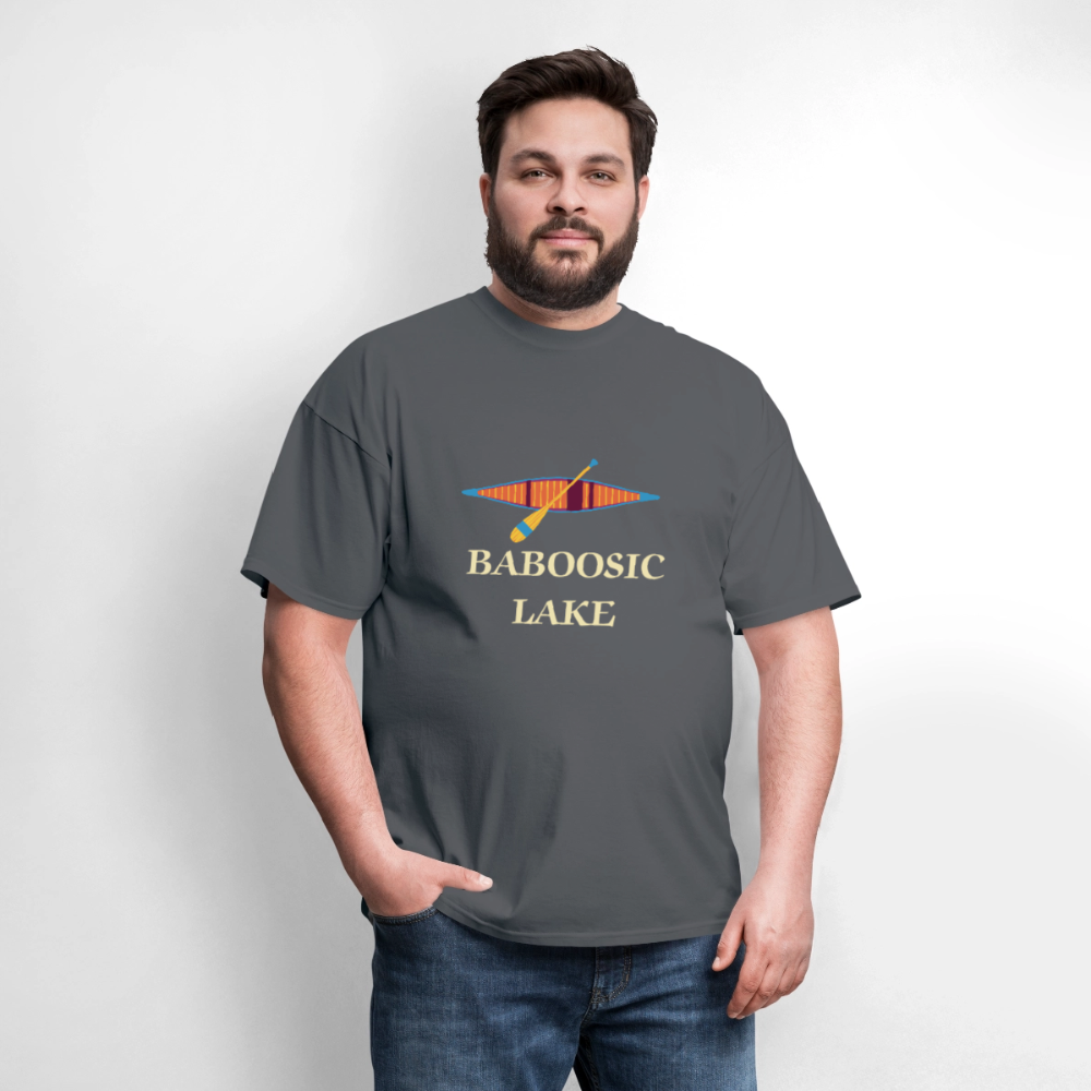 BABOOSIC LAKE Relaxed Design Classic T-Shirt - charcoal