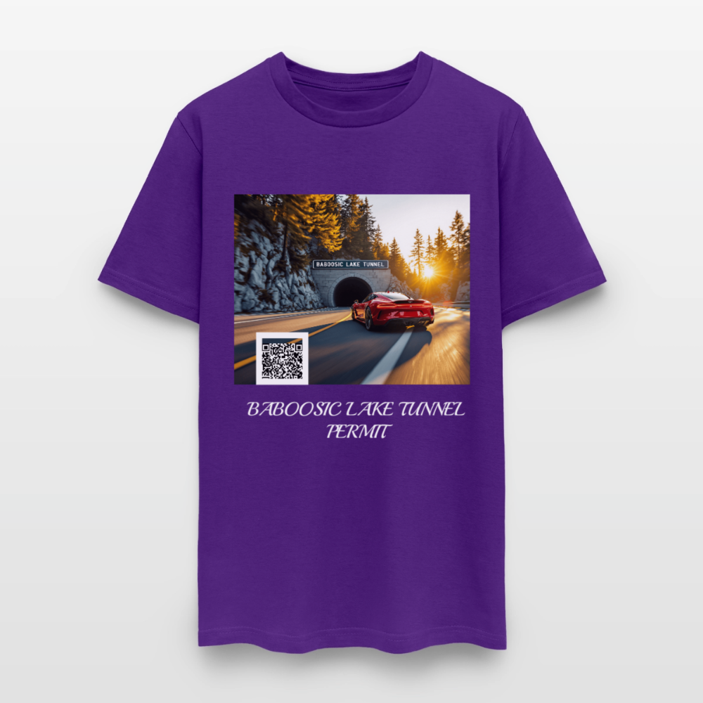 BABOOSIC LAKE TUNNEL PERMIT TEE - purple
