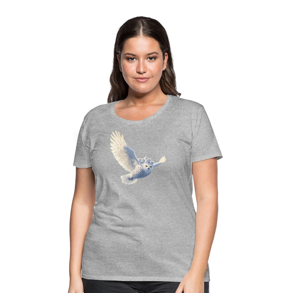 HOOTIE SNOW OWLS Women’s Premium T-Shirt - heather gray