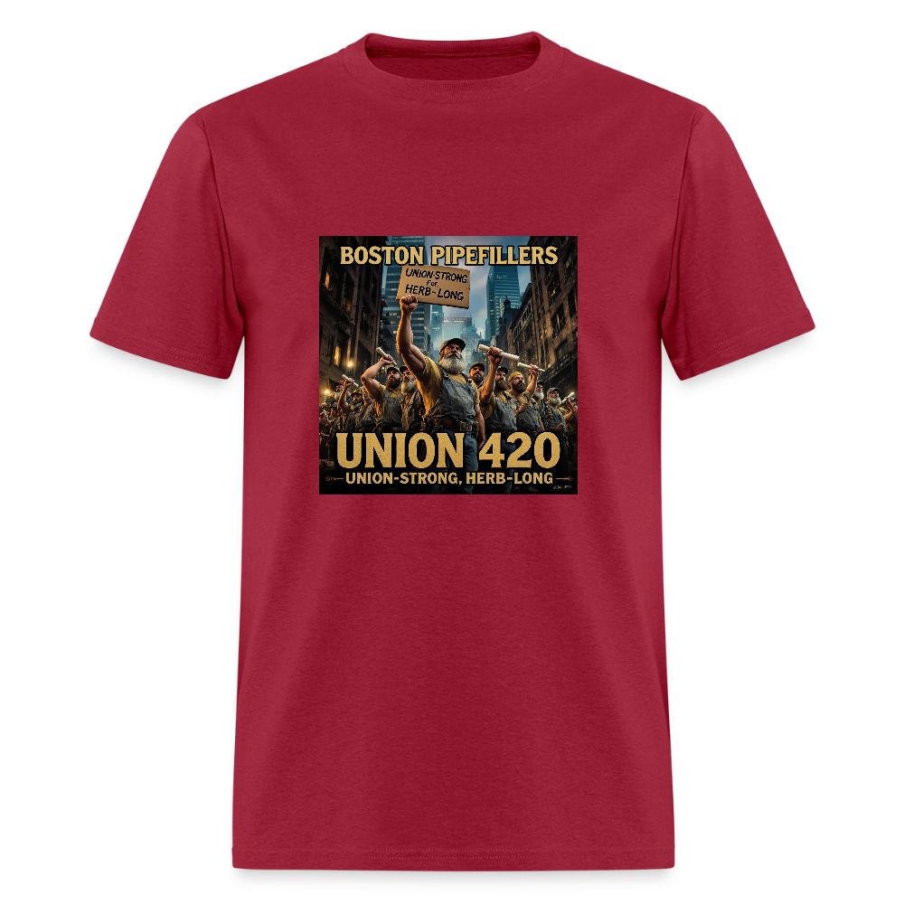 BOSTON PIPEFILLERS Unisex Classic T-Shirt - dark red