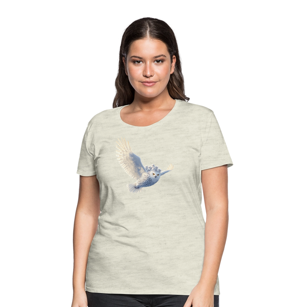 HOOTIE SNOW OWLS Women’s Premium T-Shirt - heather oatmeal