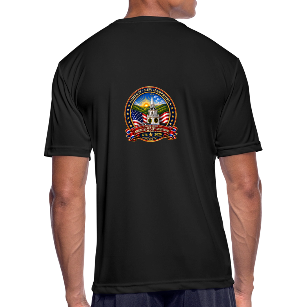Amherst Men’s Moisture Wicking Performance T-Shirt - black