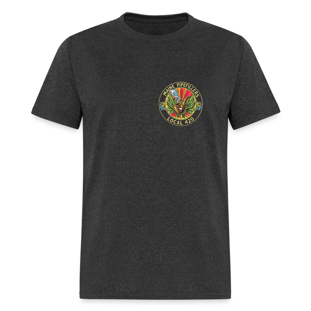 MAINE PIPEFILLERS LOCAL 420 Men's T-Shirt - heather black
