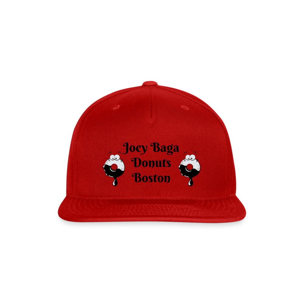 JOEY BAGA DONUTS Original Snapback Baseball Cap Snapback Baseball Cap - red