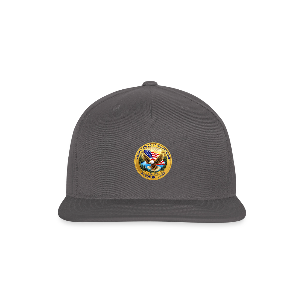 AMERICA 250 AMHERST Snapback Baseball Cap - dark grey