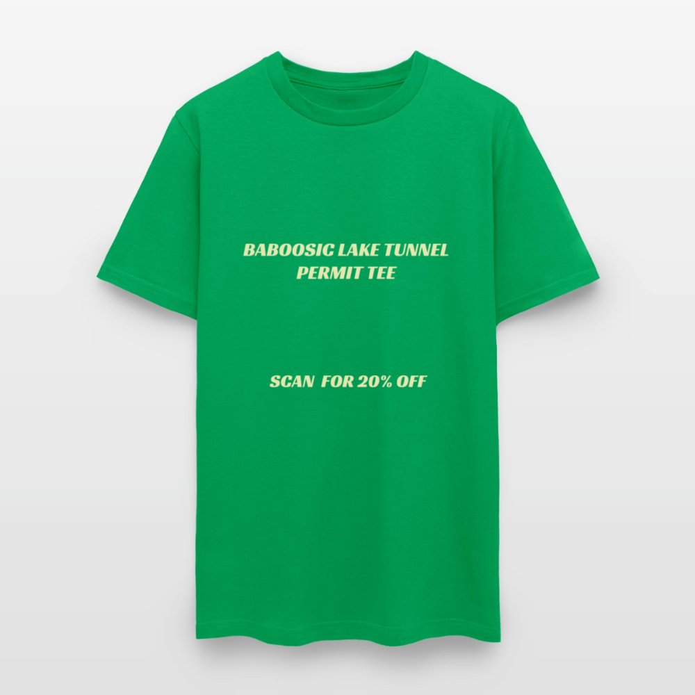 BABOOSIC LAKE TUNNEL PERMIT TEE Unisex Classic T-Shirt Unisex Classic T-Shirt - bright green