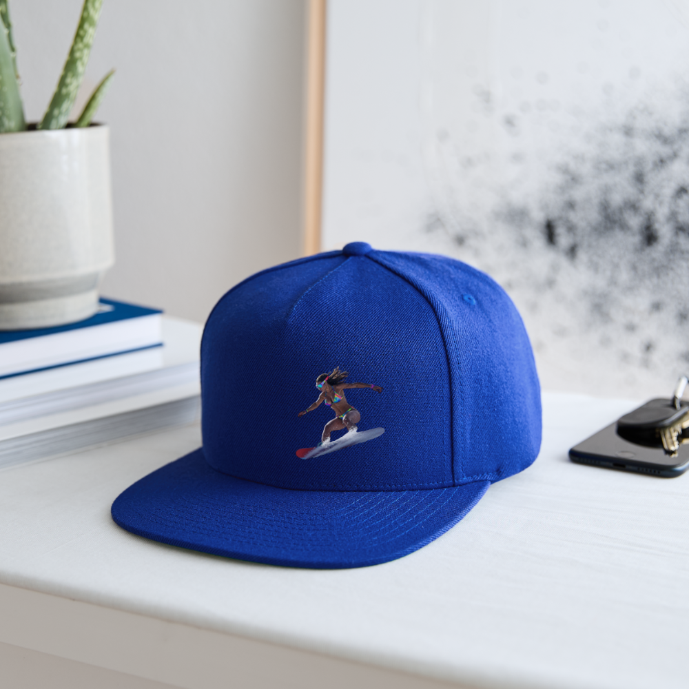 Snow Bunny 2 Snapback Baseball Cap - royal blue