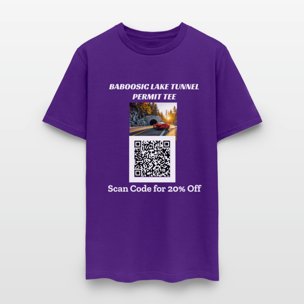 BABOOSIC LAKE TUNNEL PERMIT TEE Unisex Classic T-Shirt - purple