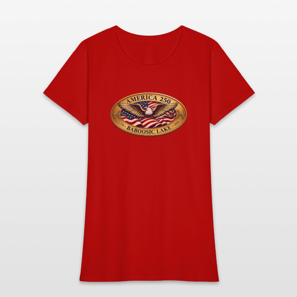 AMERICA 250 BABOOSIC LAKE AMERICA 250 Women's T-Shirt - red