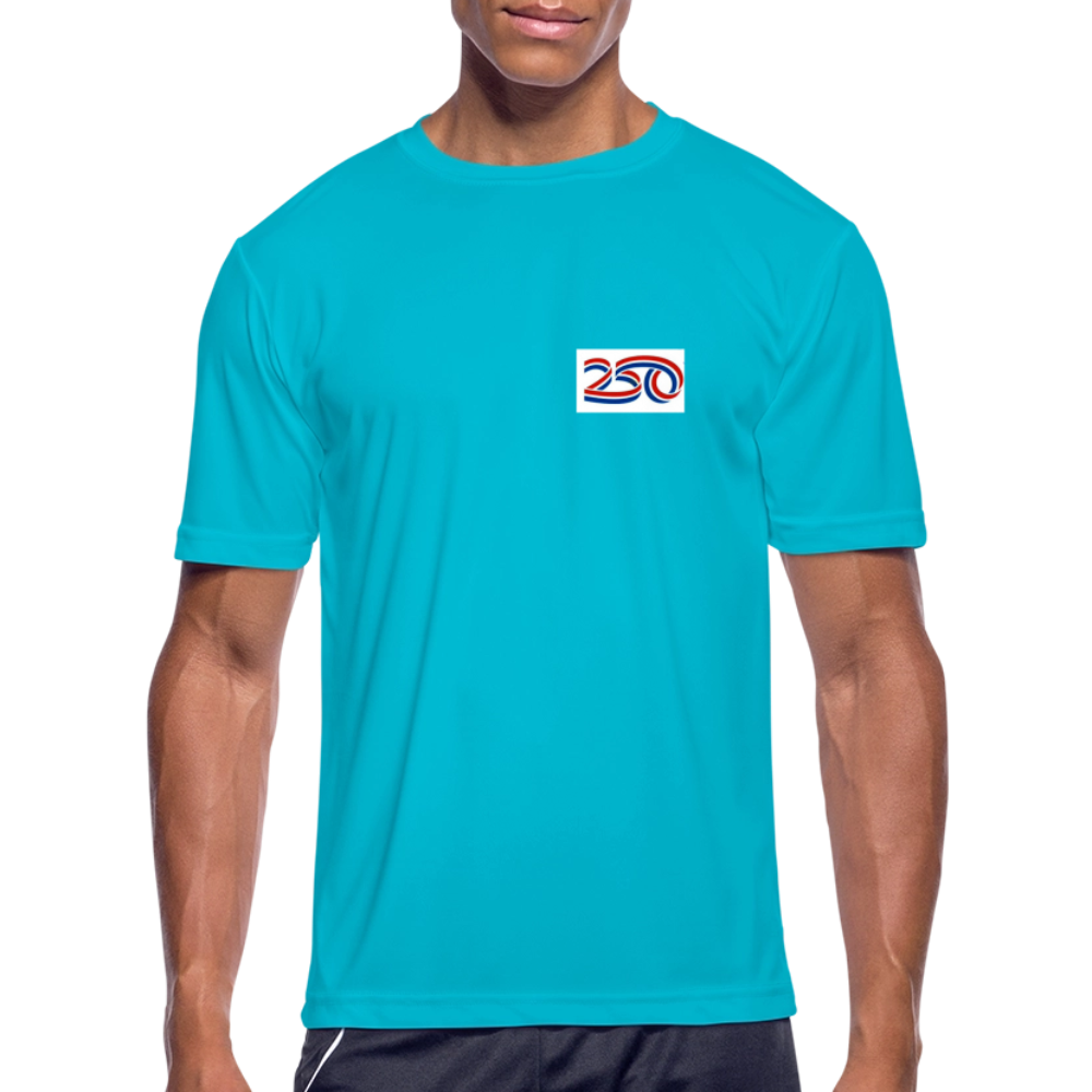 Amherst Men’s Moisture Wicking Performance T-Shirt - turquoise