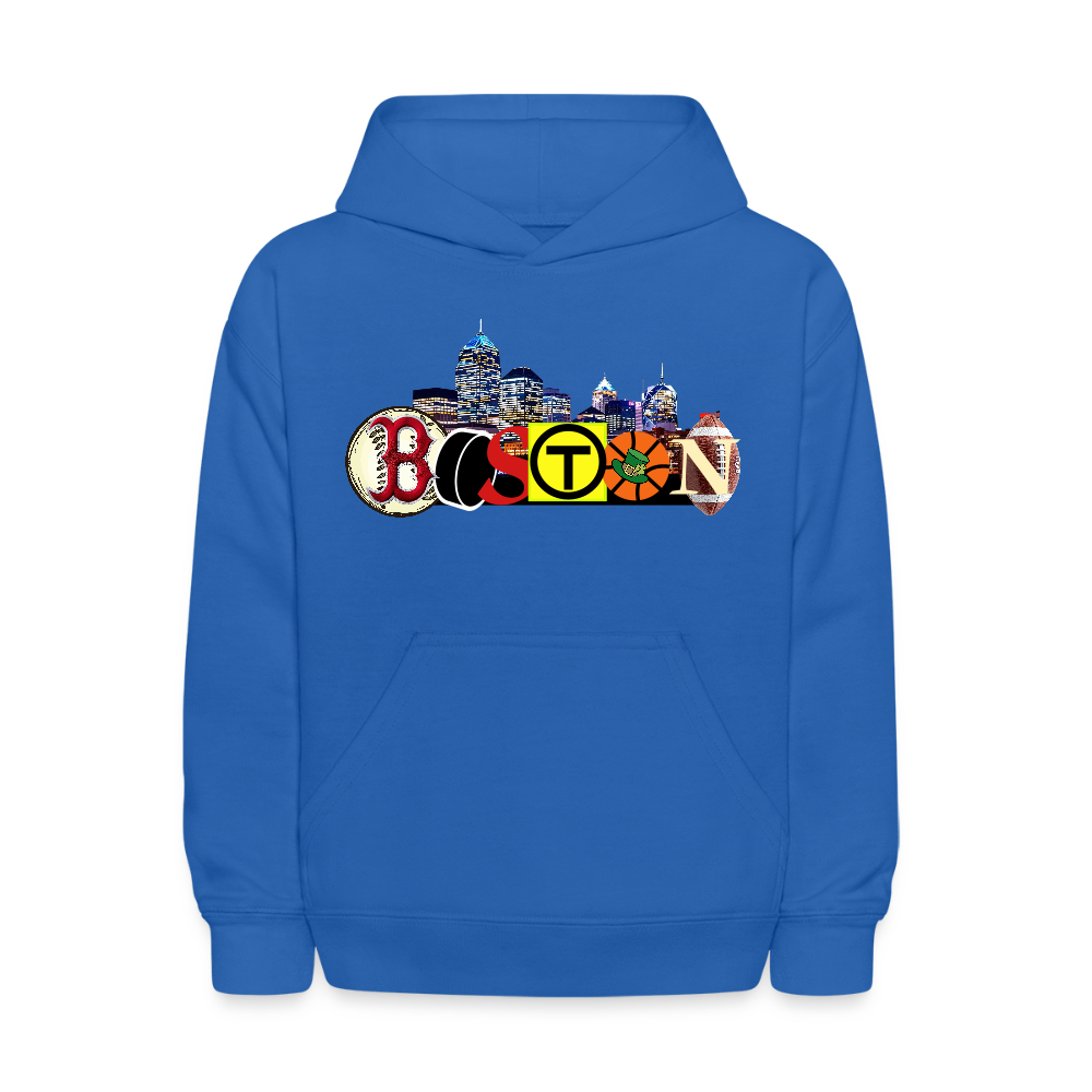 BOSTON SKYLINE Kids' Hoodie - royal blue
