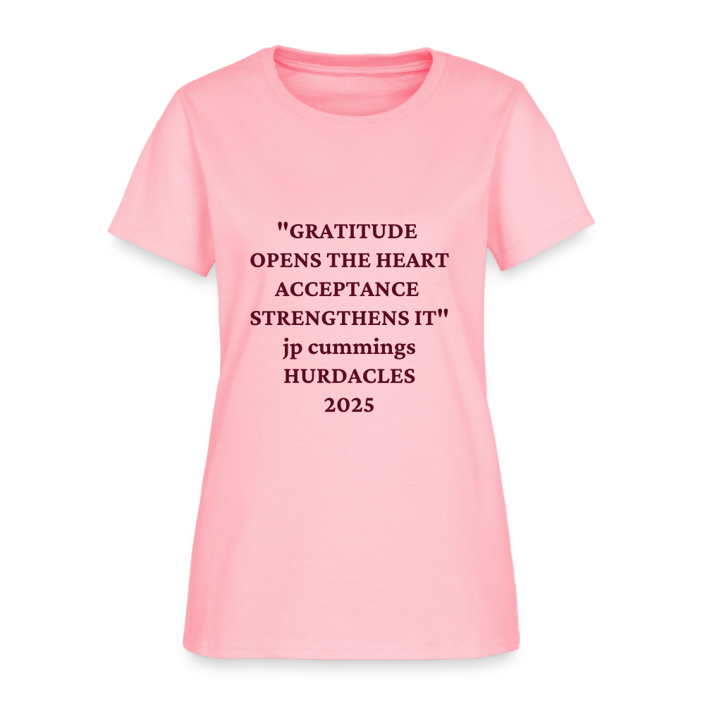 GRATITUDE Women's T-Shirt - pink