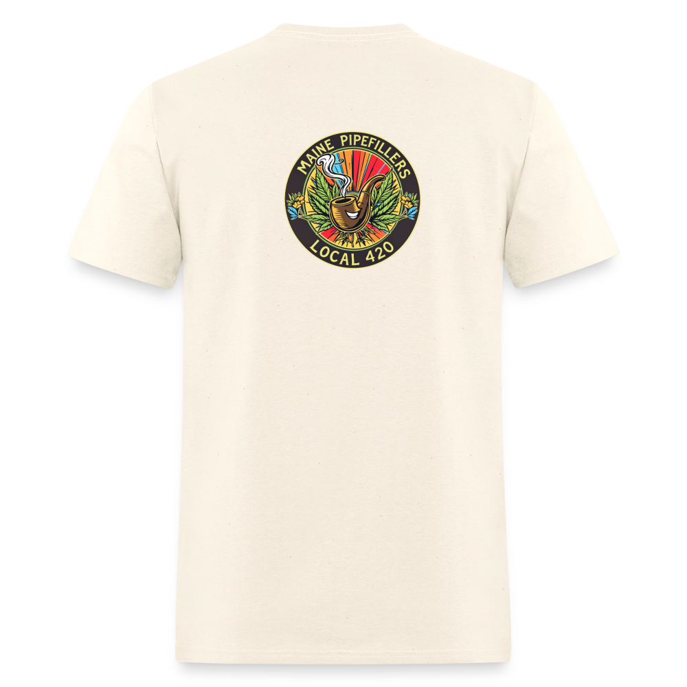 MAINE PIPEFILLERS LOCAL 420 Men's T-Shirt - sweet cream heather