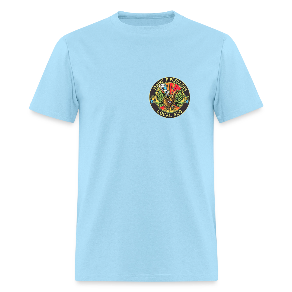 MAINE PIPEFILLERS LOCAL 420 Men's T-Shirt - powder blue