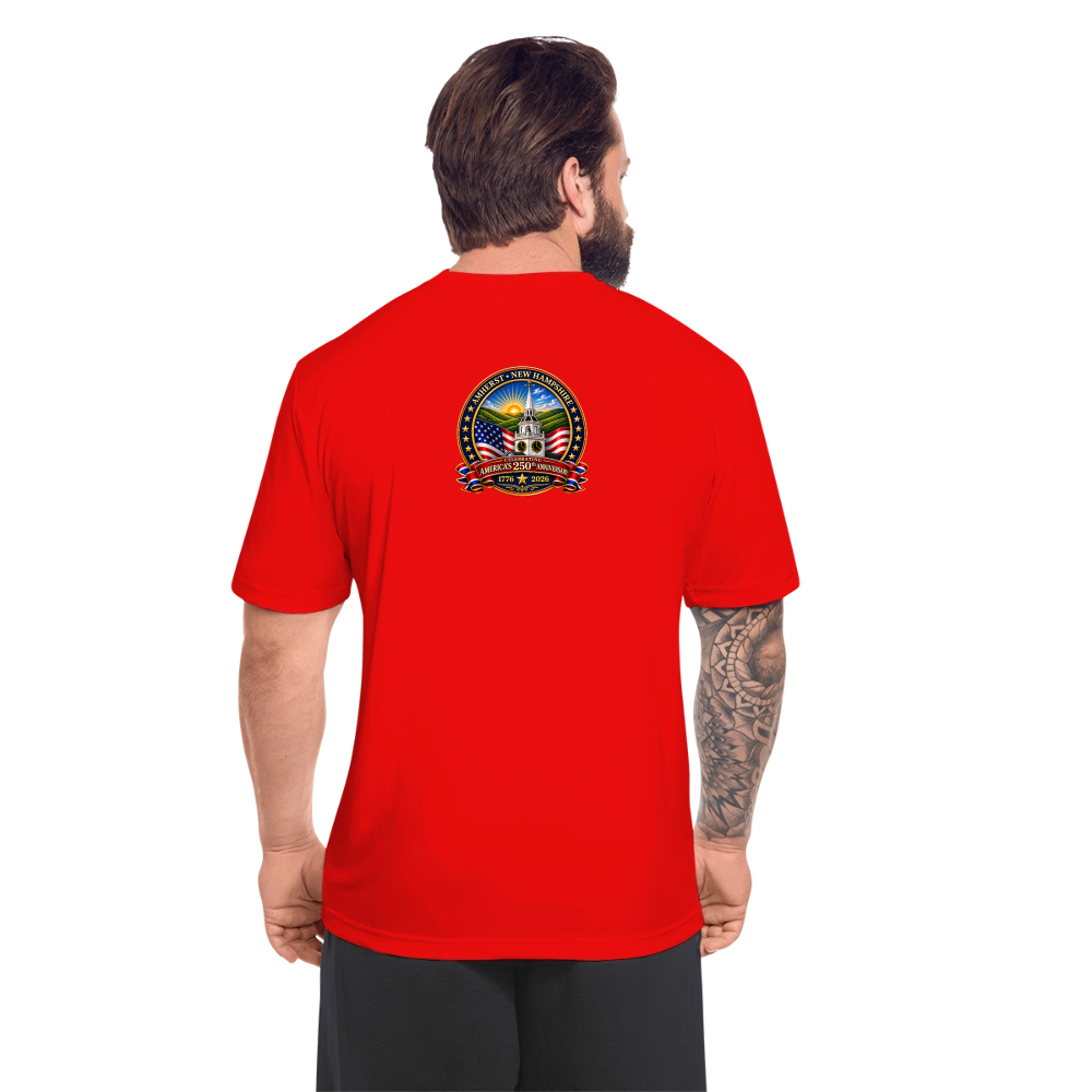 Men’s Moisture Wicking Performance T-Shirt - red