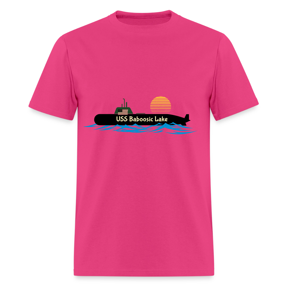 USS BABOOSIC LAKE Hanes Unisex Classic T-Shirt - fuchsia