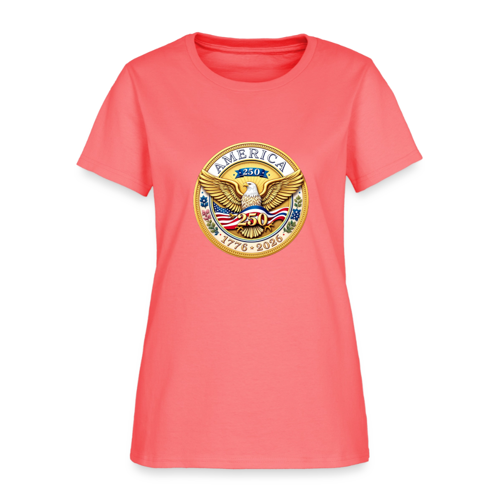AMERICA 250 Women's T-Shirt - coral
