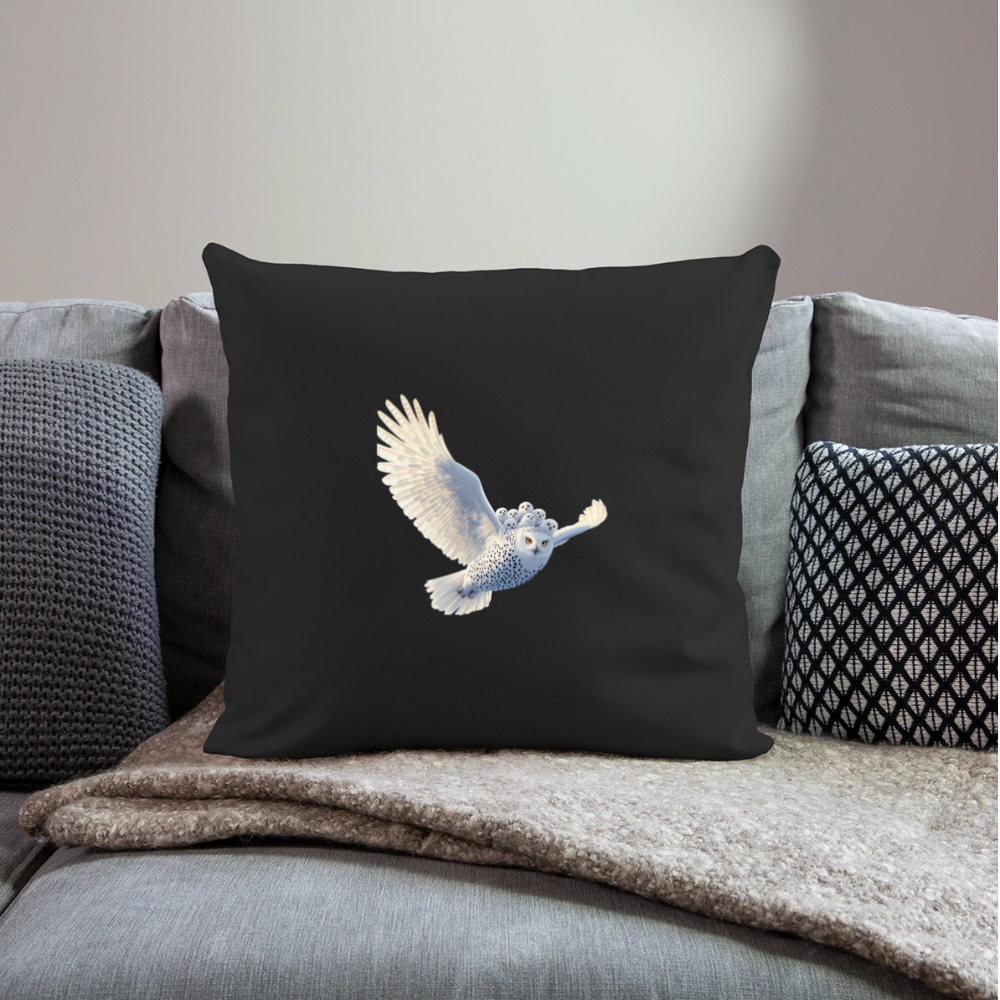 HOOTIE Throw Pillow Cover 18” x 18” - black