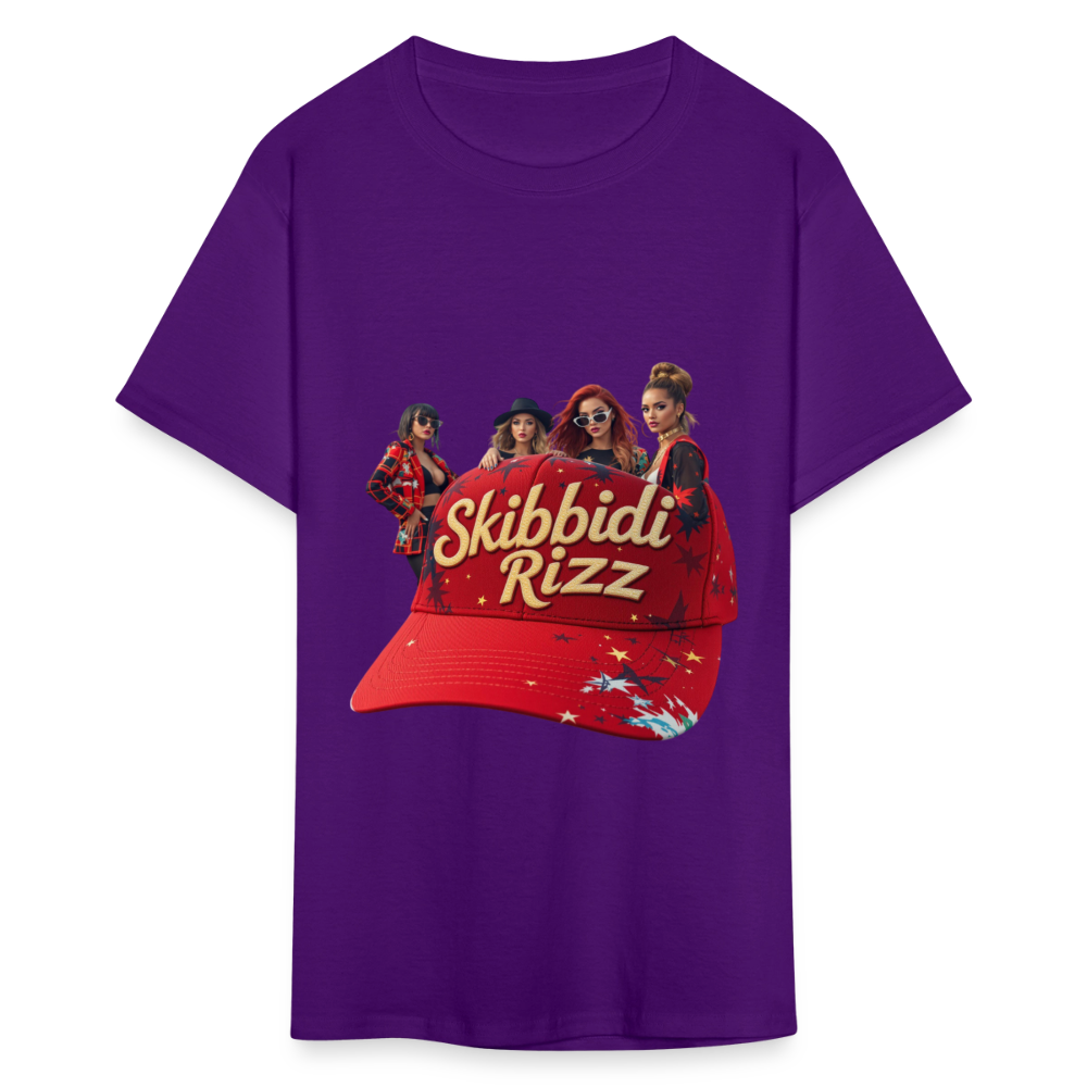 Skibbidi Rizz Authentic Unisex Classic T-Shirt - purple