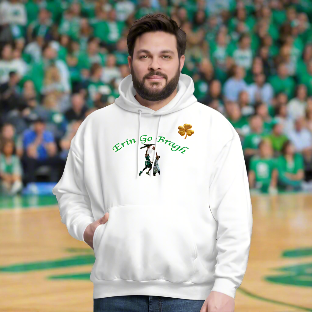 ERIN GO BRAGH DOUBLE GOLD Men's Hoodie - white