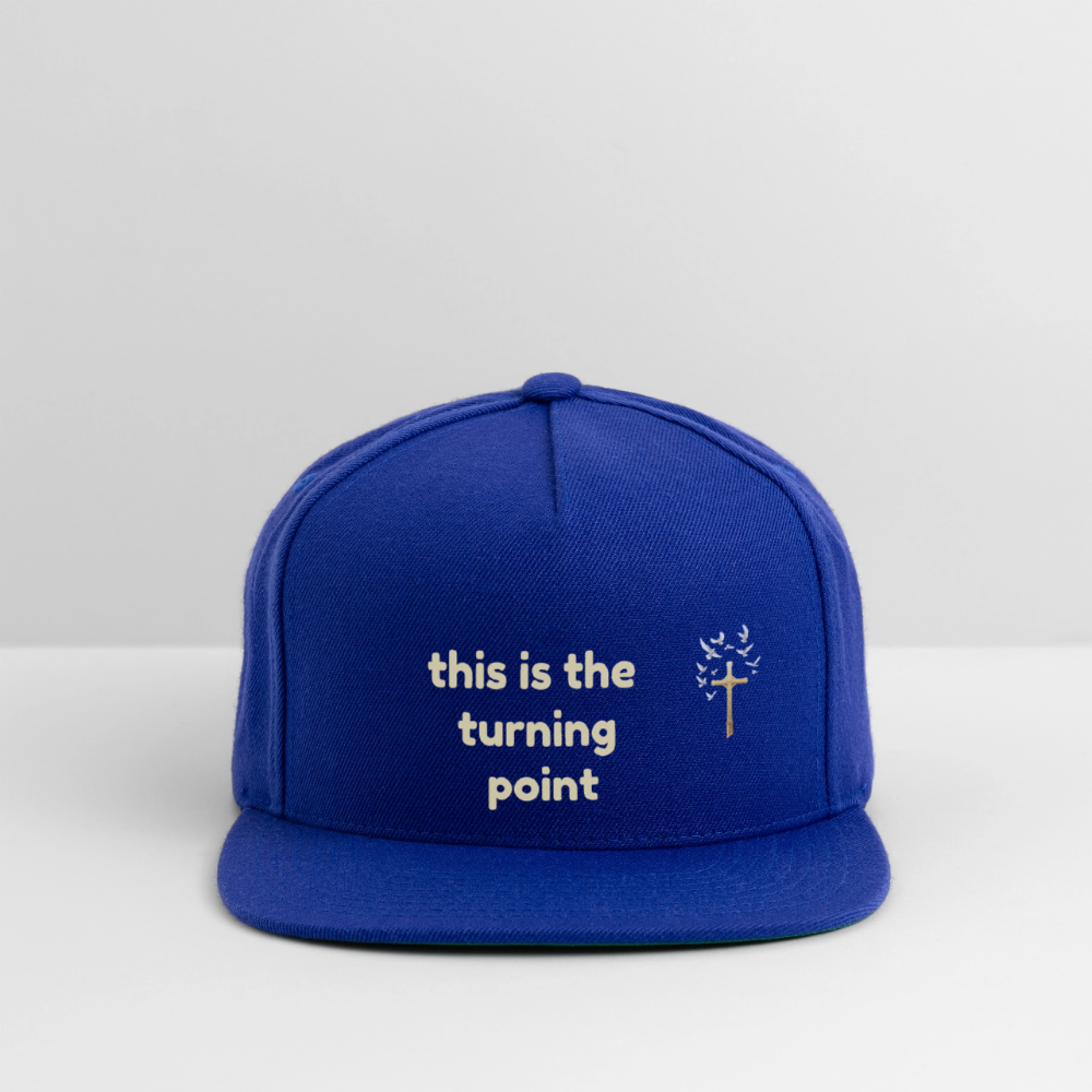 This is the Turning Point Snapback Baseball Cap - royal blue