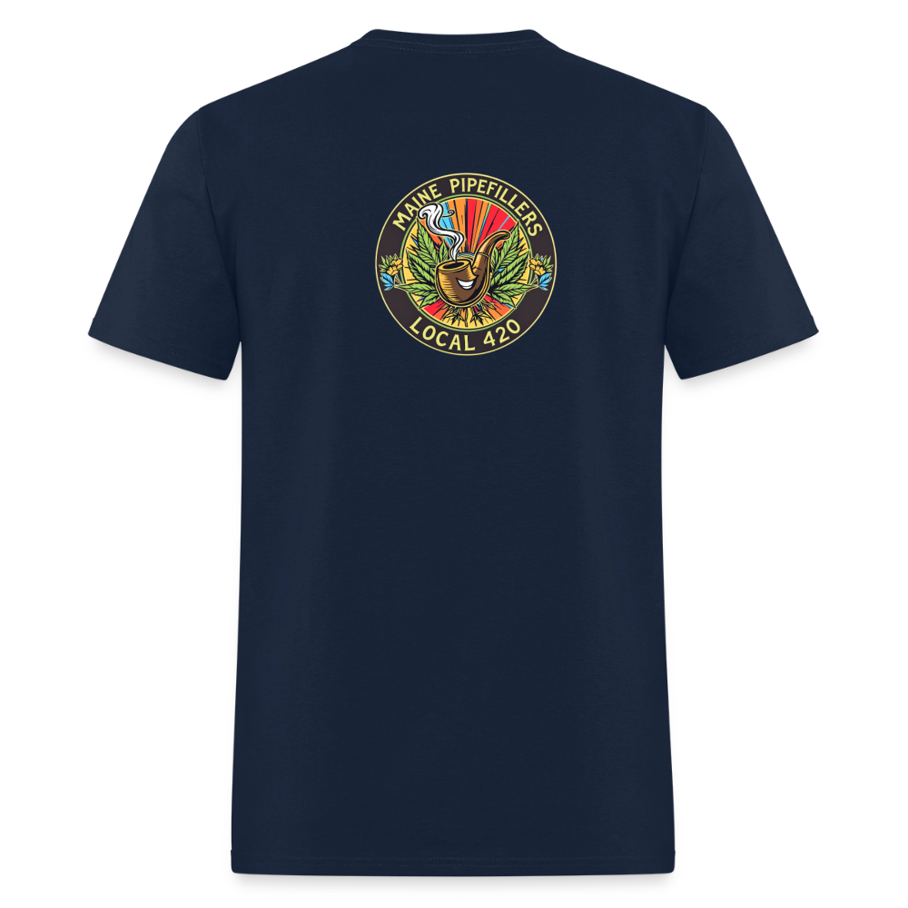 MAINE PIPEFILLERS LOCAL 420 Men's T-Shirt - navy
