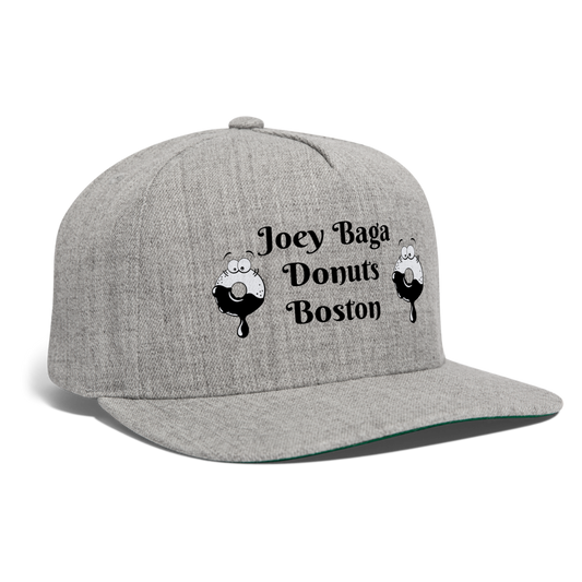 JOEY BAGA DONUTS Original Snapback Baseball Cap Snapback Baseball Cap - heather gray