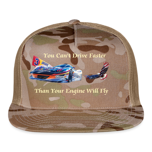 Drive Faster Digger 2 Trucker Hat - MultiCam\tan