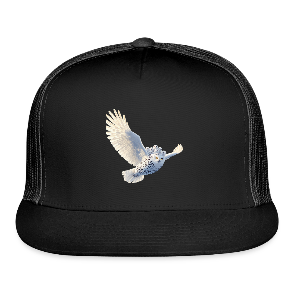 HOOTIE Camo Authentic Snapback Trucker Hat - black/black