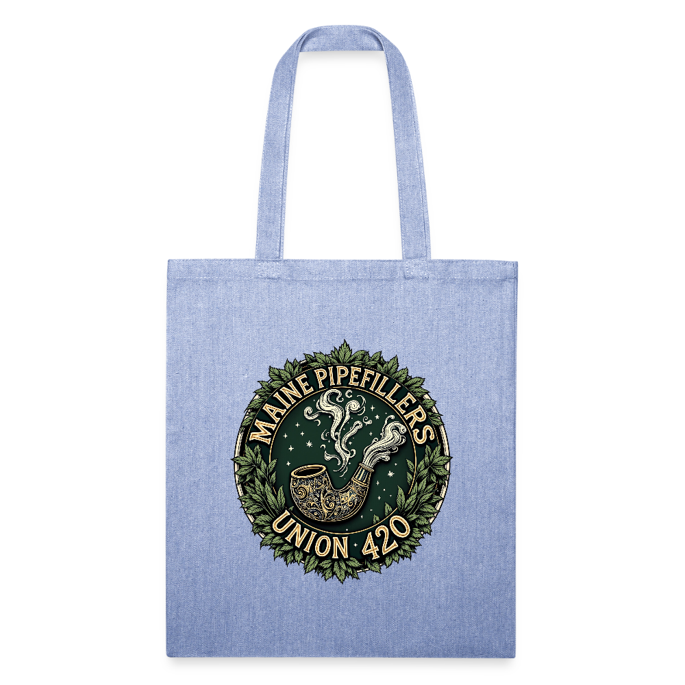 THE ORIGINAL MAINE PIPEFILLERS UNION 420 Recycled Tote Bag - light Denim