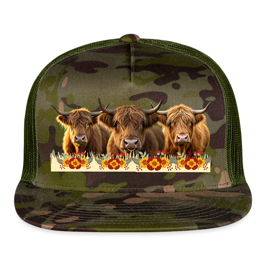 ANNA HIGHLAND CAMO Trucker Hat - MultiCam\green