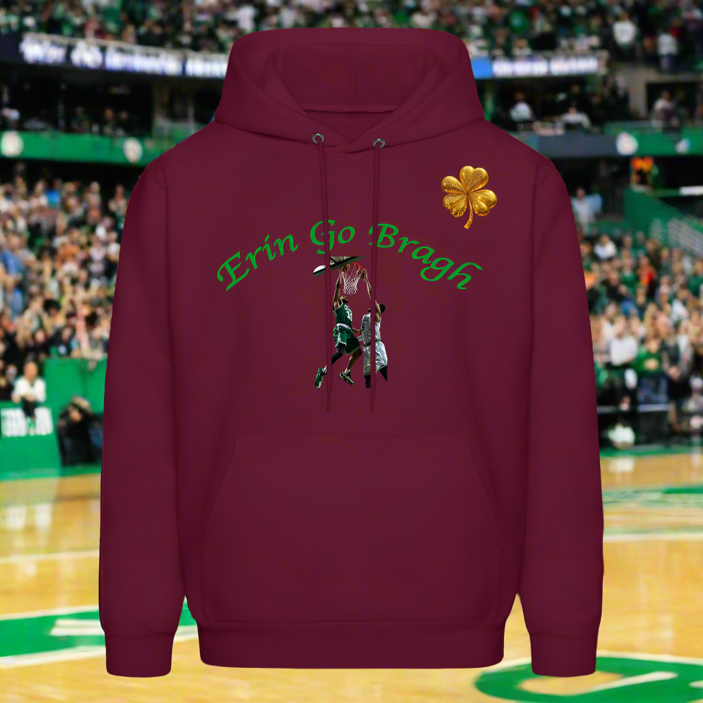 ERIN GO BRAGH DOUBLE GOLD Men's Hoodie - burgundy