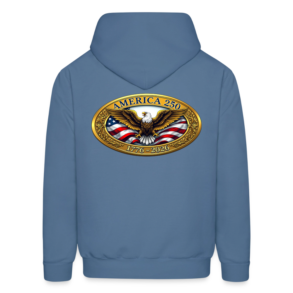 AMERICA 250 Men's Hoodie - denim blue